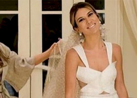 Rebeca Abravanel surge vestida de noiva em clique inédito do casamento com Alexandre Pato