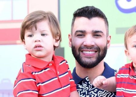 Em vídeo fofo, Gusttavo Lima agradece mensagens de aniversário ao lado do filho Gabriel