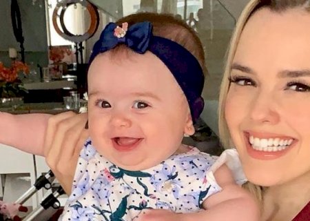 Thaeme comemora 6 meses da filha com festinha temática e encanta web