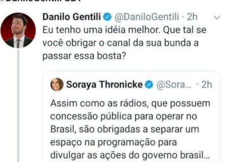 Na Lata: Danilo Gentilli destrói Soraya e proposta de intervenção na TV