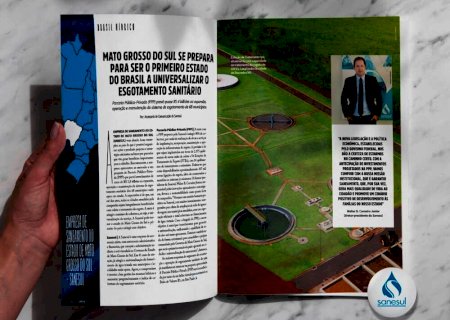 Parceria Público-Privada da Sanesul é destaque na Revista Sanear