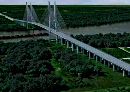 Lançamento de ponte internacional sobre o Rio Paraguai terá Benitez, Bolsonaro e Azambuja