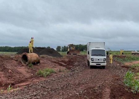 Agesul conclui desvio na MS-180 e inicia obras de contenção de erosões na MS-156 nesta quarta-feira