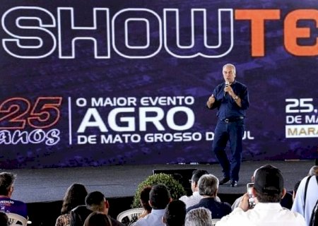 Em Maracaju, governador entrega acesso à Fundação MS, concede licença ambiental à usina que deve gerar 650 empregos e abre Showtec
