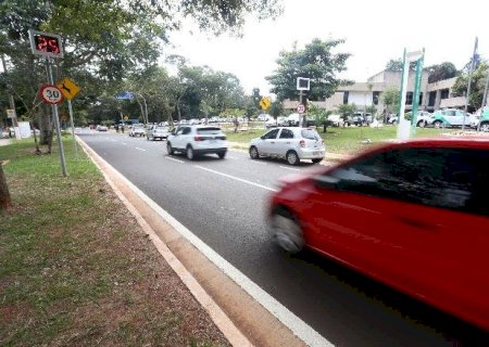 Lombadas eletrônicas do Parque dos Poderes vão começar a multar nesta quarta (11)