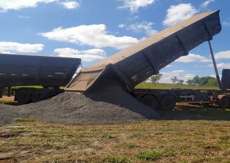 Indígenas da aldeia Guassuty recebem 274 toneladas de calcário por meio do Proacin