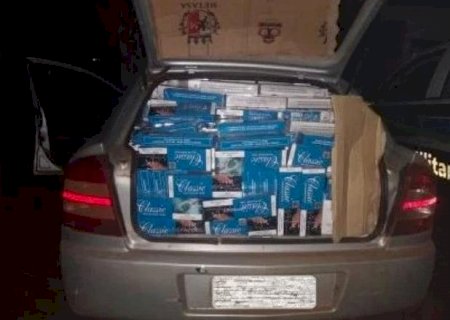 Polícia Militar flagra carro com contrabando de agrotóxico e cigarros em Ponta Porã