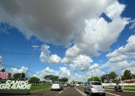 Segunda-feira será de sol, mas a semana terá chuvas isoladas na maior parte de MS