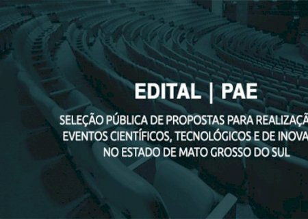 Inscrições abertas para financiamento de Eventos Científicos no MS