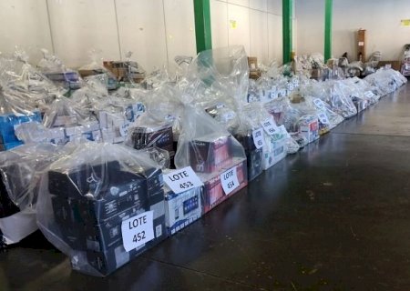 Leilão on-line da Sefaz/MS tem quase mil lotes de produtos