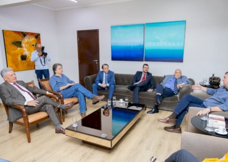 “A expectativa é muito positiva”, diz Coronel David, após reunião com governador para discutir situação da Cassems