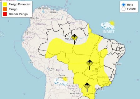 Inmet renova alerta de tempestade para todo o Estado