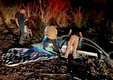 Idosa de 70 anos é a vítima de capotamento que deixou quatro feridos na BR-262