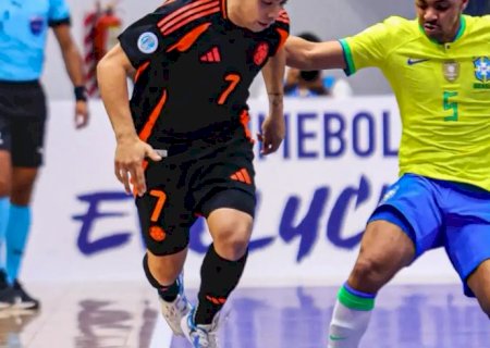 Copa América de Futsal: Brasil empata com Colômbia em estreia difícil