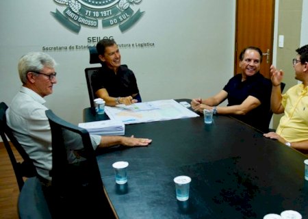 Coronel David articula na Seilog início imediato de pavimentação em bairros de Aparecida do Taboado