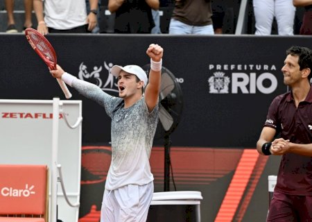 João Fonseca e Marcelo Melo salvam match point e avançam à final de duplas do Rio Open