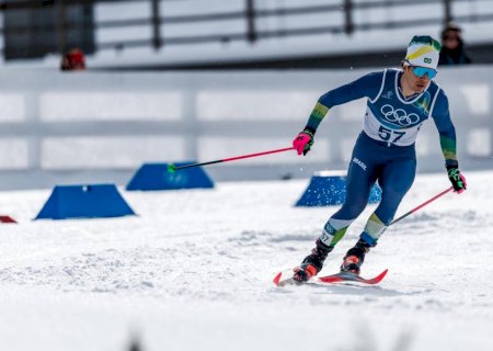 Bruna Moura, Eduarda Ribera e Manex Silva se despedem no sprint do esqui cross-country