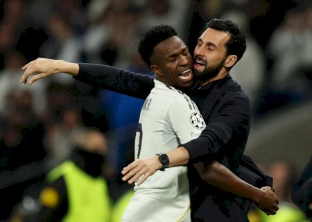 Técnico do Real Madrid apoia Vini e desafia Uefa na luta contra racismo: "Não apenas um slogan"