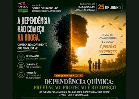 Dourados recebe evento gratuito sobre prevenção às drogas e proteção de crianças e adolescentes
