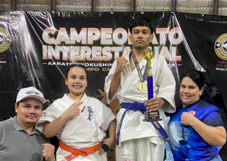 Irmãos de Dourados disputam Interestadual de Karatê e intensificam preparação para Sul-Americano