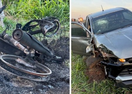 Colis&atilde;o com S10 na BR-376 mata motociclista que voltava do trabalho