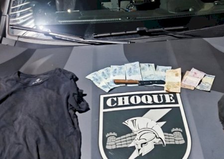 Câmeras ajudam Choque a localizar suspeito de roubo a farmácia na Capital