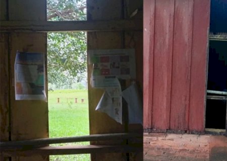 Ladr&otilde;es arrancam parede de escola para furtar utens&iacute;lios na fronteira